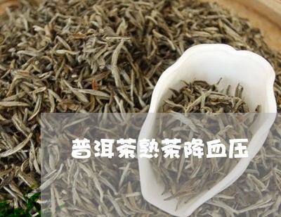 普洱茶熟茶降血压/2023041174047