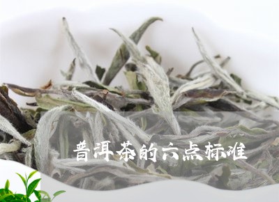 普洱茶的六点标准/2023033112726