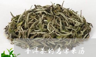 普洱茶的名字来历/2023041074037