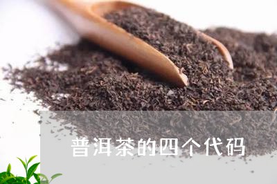 普洱茶的四个代码/2023033029583