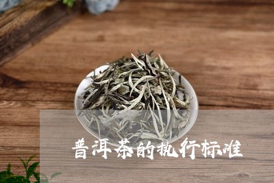 普洱茶的执行标准/2023031784950