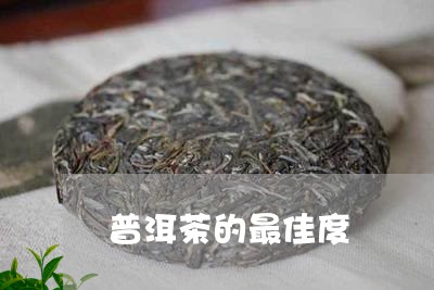 普洱茶的最佳度/2023041079371