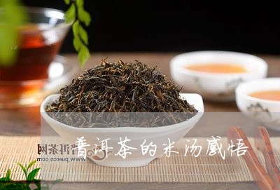 普洱茶的米汤感悟/2023041286058