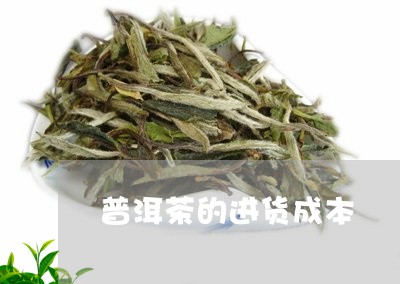 普洱茶的进货成本/2023040941602