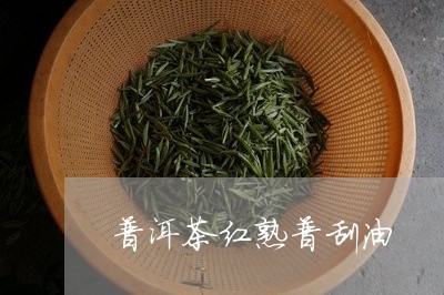 普洱茶红熟普刮油/2023031609603