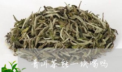 普洱茶能一块喝吗/2023041279392