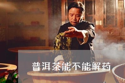 普洱茶能不能解药/2023033148372