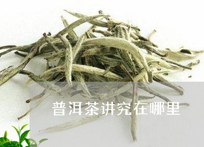 普洱茶讲究在哪里/2023041099381