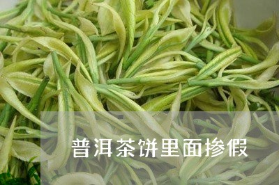 普洱茶饼里面掺假/2023040989584