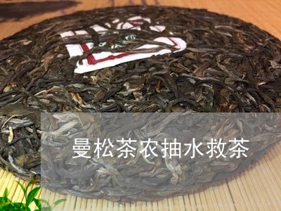 曼松茶农抽水救茶/2023032223036