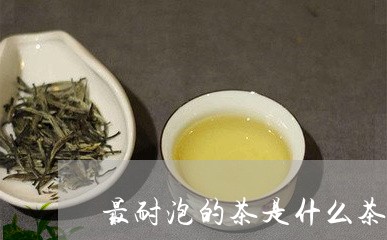 最耐泡的茶是什么茶/2023031986059