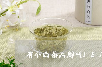 有个白茶品牌叫18几几的/2023033107369