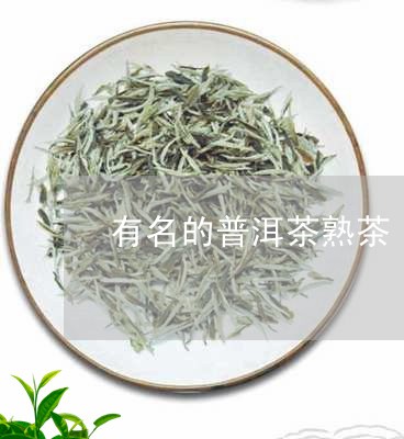 有名的普洱茶熟茶/2023041393946