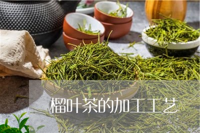 榴叶茶的加工工艺/2023032452605