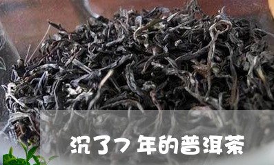 沉了7年的普洱茶/2023031665058