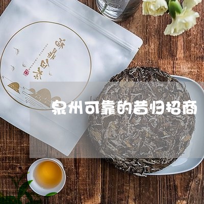 泉州可靠的昔归招商/2023031875371