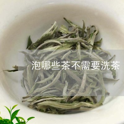 泡哪些茶不需要洗茶/2023041538581