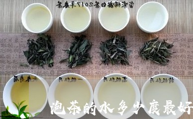 泡茶的水多少度最好/2023032183715