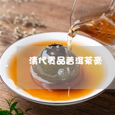 清代贡品普洱茶膏/2023031696168