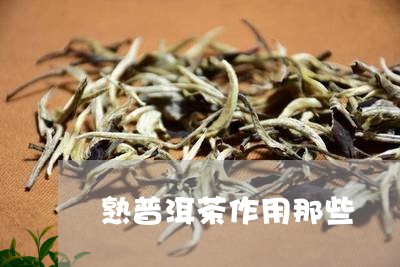 熟普洱茶作用那些/2023041382735