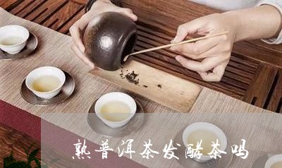 熟普洱茶发酵茶吗/2023031642615