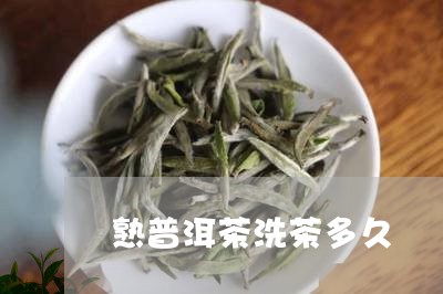 熟普洱茶洗茶多久/2023031684248