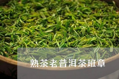 熟茶老普洱茶班章/2023031729693