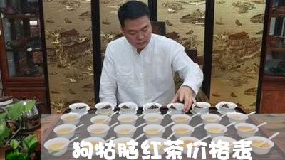 狗牯脑红茶价格表/2023032418695