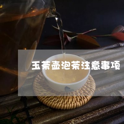 玉茶壶泡茶注意事项/2023032025059