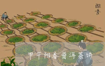 甲午阳春普洱茶饼/2023041036241