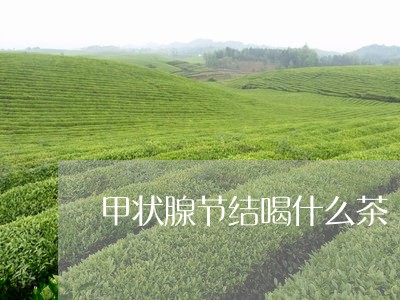 甲状腺节结喝什么茶/2023041538270