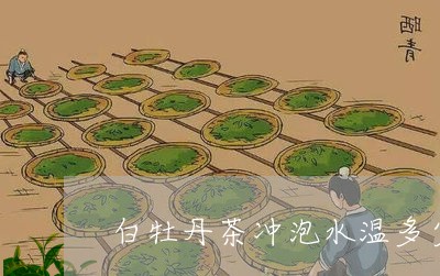 白牡丹茶冲泡水温多少合适/2023041036361