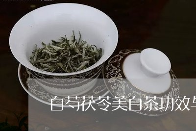 白芍茯苓美白茶功效与禁忌/2023041010693