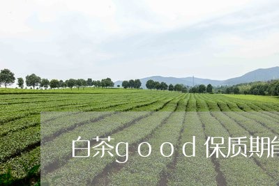 白茶good保质期能喝吗/2023041317504