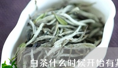 白茶什么时候开始有紧压茶/2023041095936