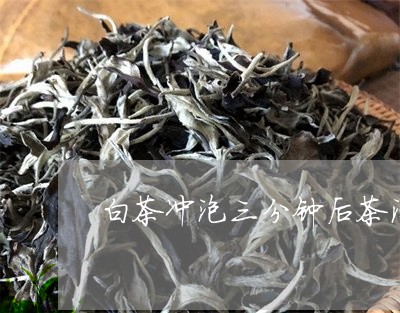 白茶冲泡三分钟后茶汤颜色/2023041329685