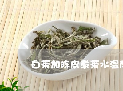 白茶加陈皮煮茶水温度多少/2023041094826