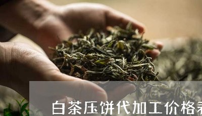 白茶压饼代加工价格表大全/2023041103917