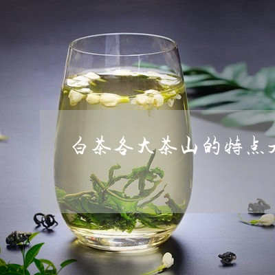 白茶各大茶山的特点是什么/2023041128617