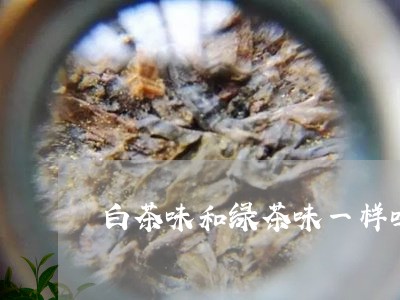 白茶味和绿茶味一样吗图片/2023041428591