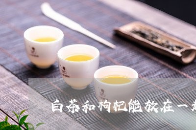 白茶和枸杞能放在一起喝吗/2023041003148