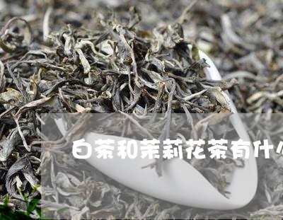 白茶和茉莉花茶有什么区别/2023041403359