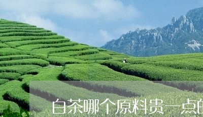 白茶哪个原料贵一点的好喝/2023041146483