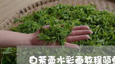 白茶壶水彩画教程简单漂亮/2023041405947