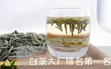 白茶大厂排名第一名是哪个/2023041010593