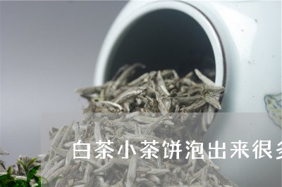 白茶小茶饼泡出来很多茶渣/2023041426493