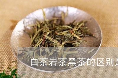 白茶岩茶黑茶的区别是什么/2023041096261