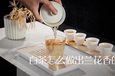 白茶怎么做出兰花香的香味/2023041116389