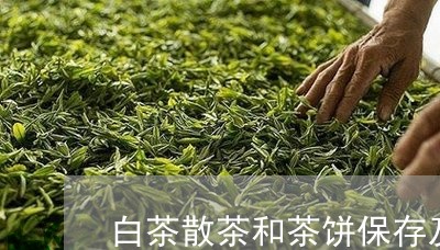 白茶散茶和茶饼保存及功效/2023041147069