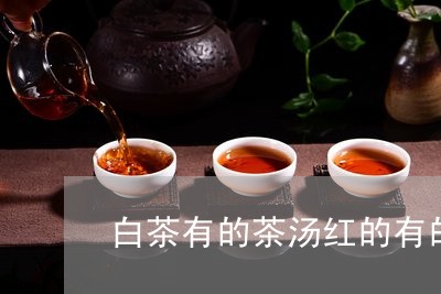 白茶有的茶汤红的有的黄的/2023041515156